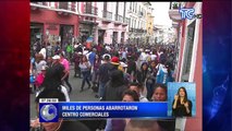 Miles de personas abarrotaron centros comerciales por las festividades