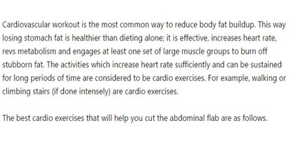Get a Flat Stomach with These Cardio Exercises