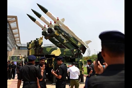 Military Weapon Akash Mk-II (SAM) With Longer Range Seeker.