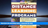 READ book  Peterson s Guide to Distance Learning Programs 2001 (Peterson s Guide to Distance