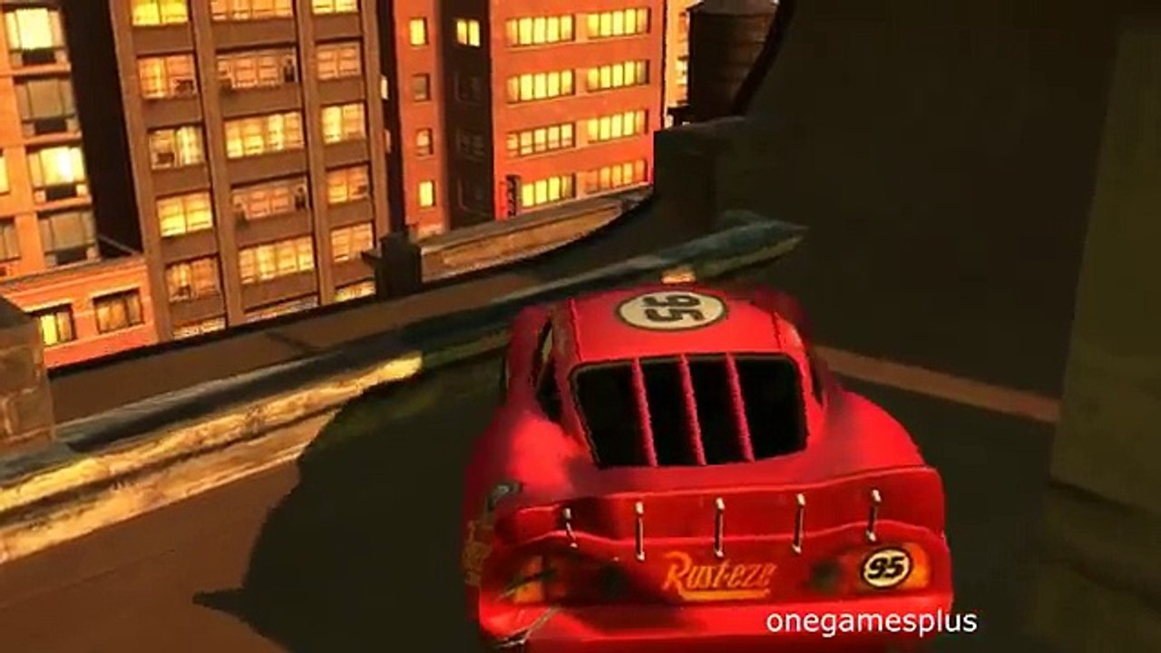 Seven Jumps Off Roof Lightning McQueen Disney car crash test by onegamesplus