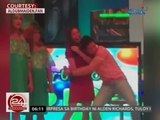 24 Oras: Alden Richards, napayakap kay Maine Mendoza habang pinapanuod ang surpresa sa kanya