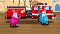 Carros infantiles: Сamión de bomberos Para Niños - Dibujos animados de Coches - Carros para niños