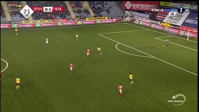 St.Truiden vs Standard Liege 1-1 Cristian Ceballos Goal Jupiler League 27-12-2016 (HD)