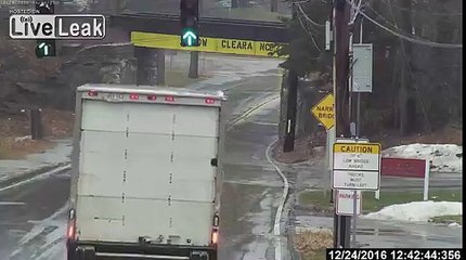 He drive a truck, and then this happened