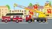 The White Police Car and The Tow Truck - Service Vehicles. Little Cars & Trucks Cartoon for kids