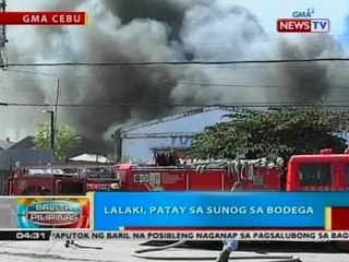 BP: Lalaki, patay sa sunog sa bodega sa Cebu City