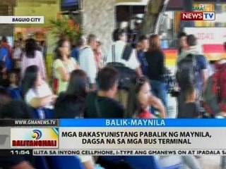 Download Video: BT: Mga bakasyunistang pabalik ng Maynila, dagsa na sa mga bus terminal