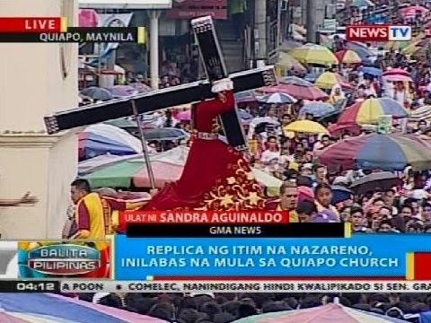 BP: Prusisyon ng mga replica ng Itim na Nazareno, dinagsa ng maraming deboto