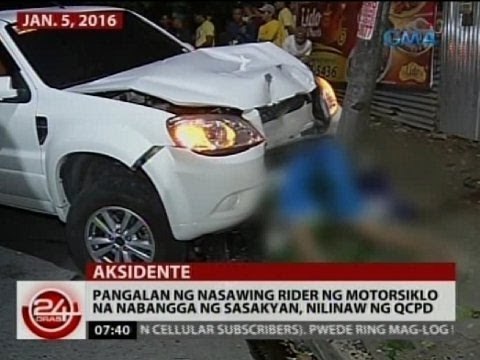 Pangalan ng nasawing rider ng motorsiklo na nabangga ng sasakyan, nilinaw ng QCPD