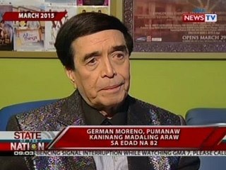 SONA: German Moreno, pumanaw kaninang madaling araw sa edad na 82