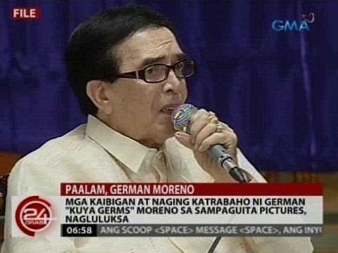 Mga kaibigan at naging katrabaho ni German Kuya Germs Moreno sa Sampaguita Pictures, nagluluksa
