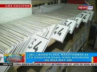 Libu-libong plaka, nakatambak sa LTO-Dagupan dahil hindi kinukuha ng mga may-ari