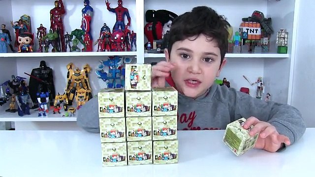 Minecraft SERİ 6 Mini Figür Sürpriz Oyuncak Paketleri Açma 1 | Elmas Setli Alex Arıyoruz
