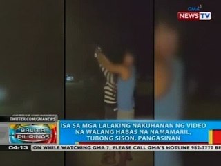 Isa sa mga lalaking nakuhahan ng video na walang habas na namamaril, tubong-Sison, Pangasinan