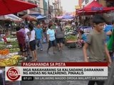 24 Oras: Mga nakaharang sa kalsadang daraanan ng andas ng Nazareno, pinaalis