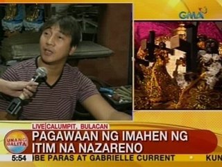 UB: Pagawaan ng imahen ng Itim na Nazareno sa Calumpit, Bulacan