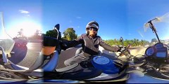 360 video motorcycle ride b.m.w. R1200GS virtual reality