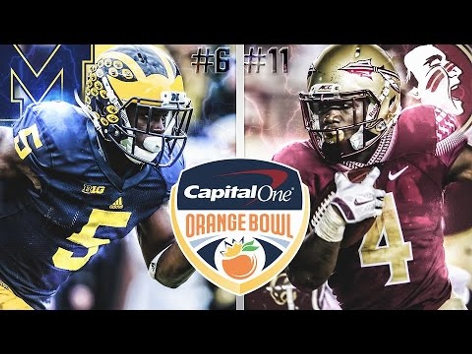 #6 Michigan vs #11 Florida State | NCAA Football 17 | 2016 Capital One Orange Bowl Simulation