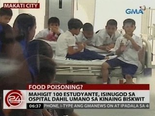 Mahigit 100 estudyante, isinugod sa ospital dahil umano sa kinaing biskwit