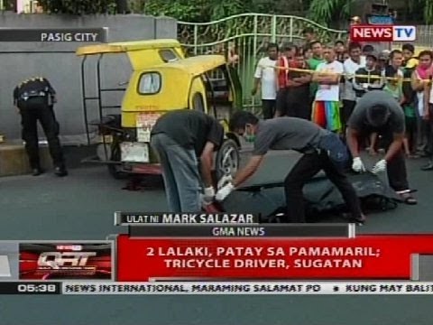 QRT: 2 lalaki, patay sa pamamaril; tricycle driver, sugatan