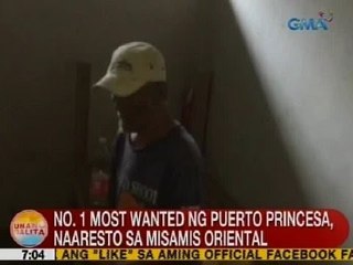 UB: No. 1 most wanted ng Puerto Princesa, naaresto sa Misamis Oriental