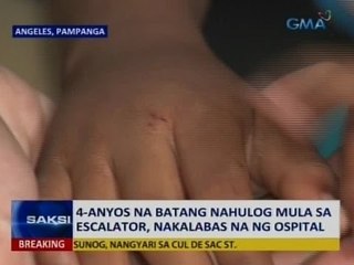 Saksi: 4-anyos na batang nahulog mula sa escalator, nakalabas na ng ospital