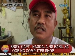 UB: Kapitan, nagdala ng baril sa loob ng computer shop sa Lucban, Quezon