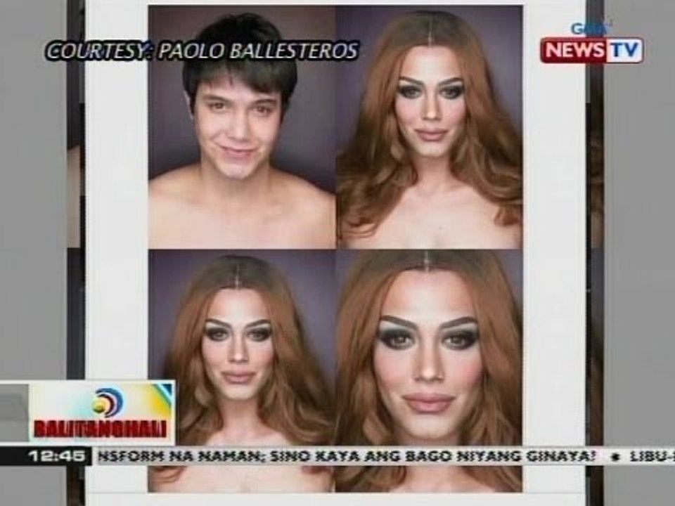 BT: Paolo Ballesteros, nag-make up transform bilang si Miss Colombia Ariadna Gutierrez