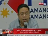 QRT: Mga vote counting machine, ipapakita ng Comelec