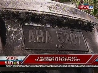 SONA: 6 na menor de edad, patay sa aksidente sa Tagaytay