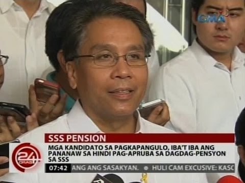 Mga kandidato sa pagkapangulo, iba't iba ang pananaw sa hindi pag-apruba sa dagdag-pensyon sa SSS