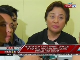Petisyon para mapag-inhibit si Guanzon sa mga kaso ni Duterte, ibinasura ng Comelec first division