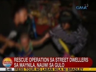 UB: Rescue operation sa street dwellers sa Maynila, nauwi sa gulo