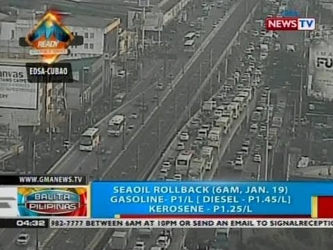 Higit piso kada litrong rollback sa mga produktong petrolyo, ipinatupad ng ilang kumpanya ng langis