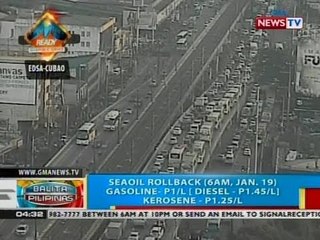 Higit piso kada litrong rollback sa mga produktong petrolyo, ipinatupad ng ilang kumpanya ng langis