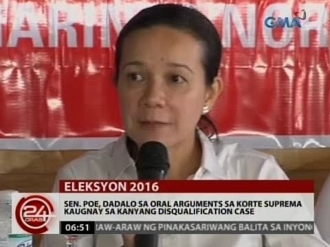 Sen. Poe, dadalo sa oral arguments sa Korte Suprema kaugnay sa kanyang disqualification case