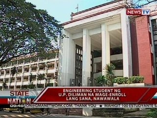 Engineering student ng UP Diliman na mage-enroll lang sana, nawawala