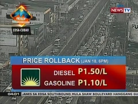 Higit piso kada litrong rollback sa mga produktong petrolyo, ipinatupad ng ilang kumpanya ng langis