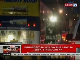 QRT: Paghihigpit sa yellow bus lane sa EDSA, sinimulan na