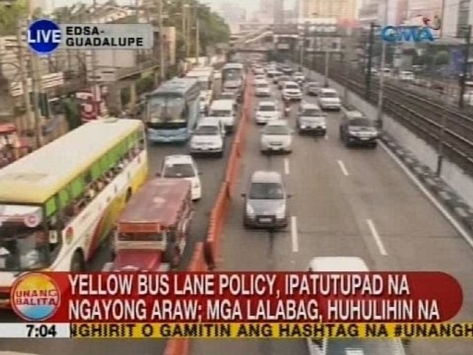Yellow lane policy, ipatutupad na ngayong araw; mga lalabag, huhulihin na