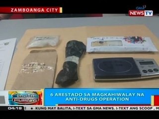 BP: 6 arestado sa magkahiwalay na anti-drugs operation sa Zamboanga City