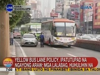 Yellow lane policy, ipatutupad na ngayong araw; mga lalabag, huhulihin na