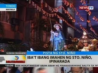 BT: Iba't ibang imahen ng Sto. Niño, ipinarada