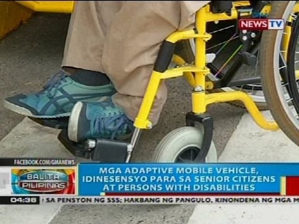 Mga adaptive mobile vehicle, idinisenyo para sa senior citizens at persons with disabilities