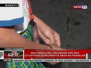 Mga magulang, pinagbaon ang mga estudyante alinsunod sa abiso ng paaralan
