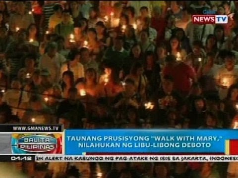 Taunang prusisyong Walk with Mary, nilahukan ng libu-libong deboto