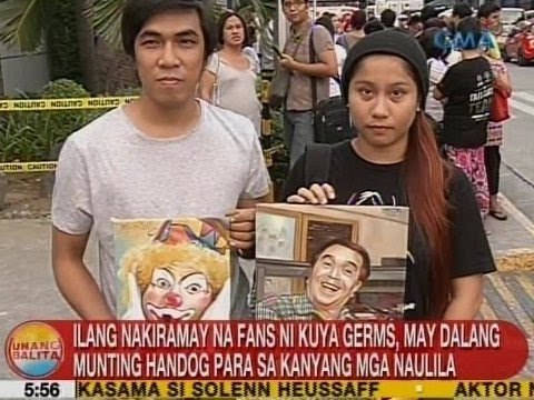 UB: Ilang nakiramay na fans ni Kuya Germs, may dalang munting handog para sa kanyang mga naulila