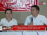 QRT: Sen. Chiz Escudero, nanindigang hindi niya iniwan sa ere si Sen. Grace Poe