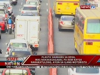 Plastic barriers sa EDSA, mas nakakasagabal pa raw kaysa nakakatulong